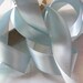 Vintage 1930's-40's French Double Face Satin -Milliners Stock- 3/4 inch Gorgeous Pale Blue