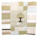30% OFF SALE - Embroidery Patchwork Quilt - 'Dartmoor' applique quilt in natural muted browns