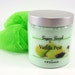 Sugar Scrub Exfoliating Body Polish Vanilla Pear 8 oz jar (Vegan Friendly and No Parabans)