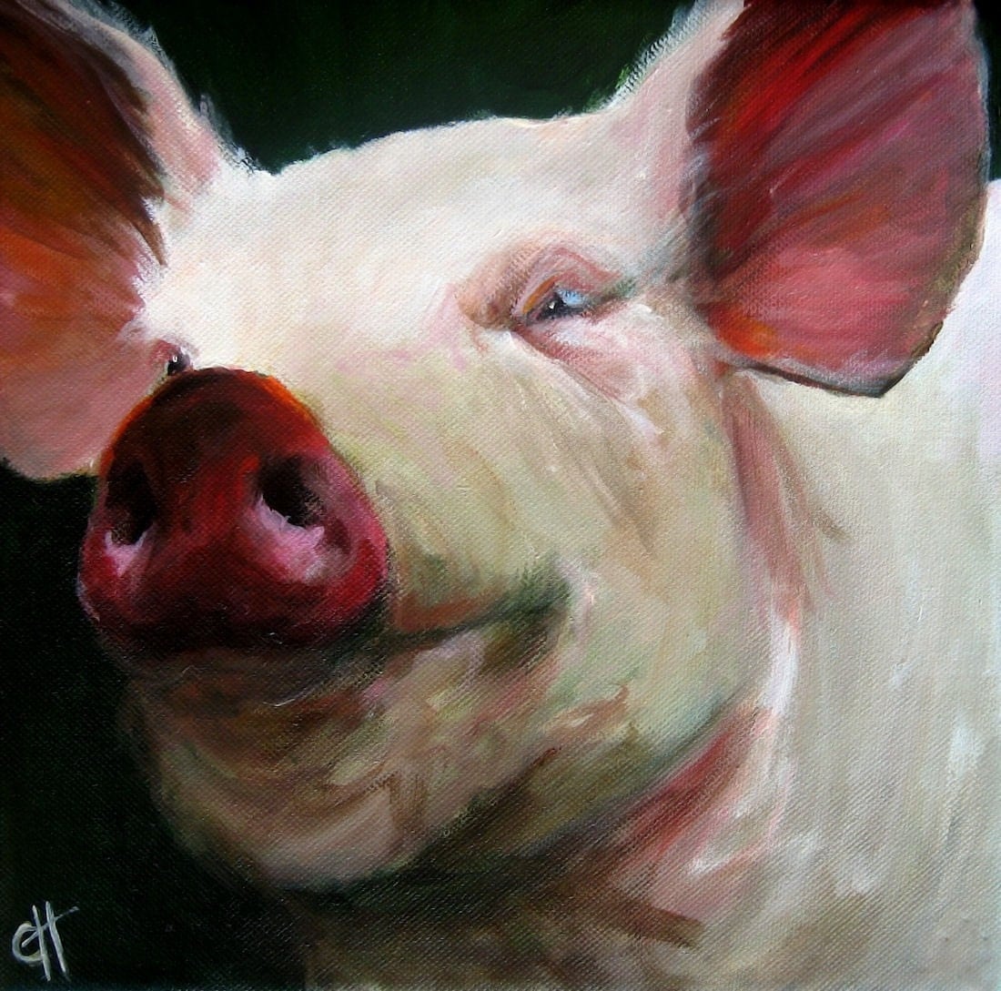 country paintings of pigs        
        <figure class=