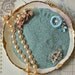 Vintage German Glass Glitter Vintage Blue