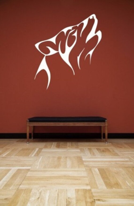 Howling Wolf Vinyl Vinyl Wall Decal Sticker