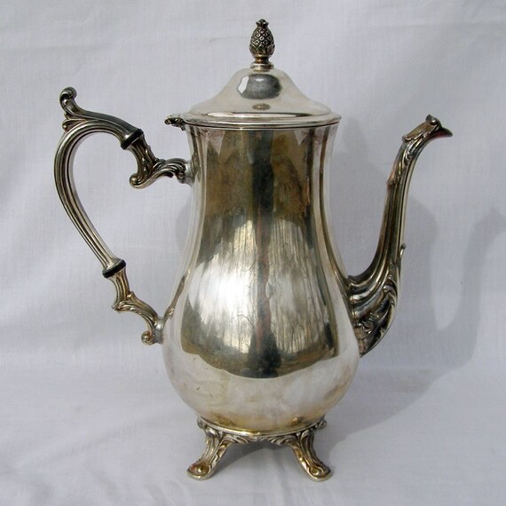 Vintage WM Rogers Silver Teapot