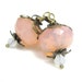 Pink, Opal, White, Vintage Style Earrings
