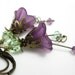 Chrysolite, Lilac, Lucite, Swarovski Flower Earrings