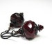 Black Cherry Czech Glass, Vintage Style Earrings, Oxblood