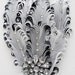 Reserved for Amy Fascinator Black and White Crystal Studded Rhinestone Accent
