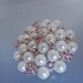 Vintage pink rhinestone and pearl brooch in great condition