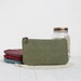Eco-friendly Clutch, Faux Suede Pouch, Green Clutch