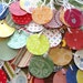 Sale - 100 - Assorted -1.5 in Round Paper - Hang Tags With Strings - FREE SECONDARY SHIPPING