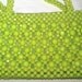 SALE Vintage Lime Green Beaded Purse Clutch
