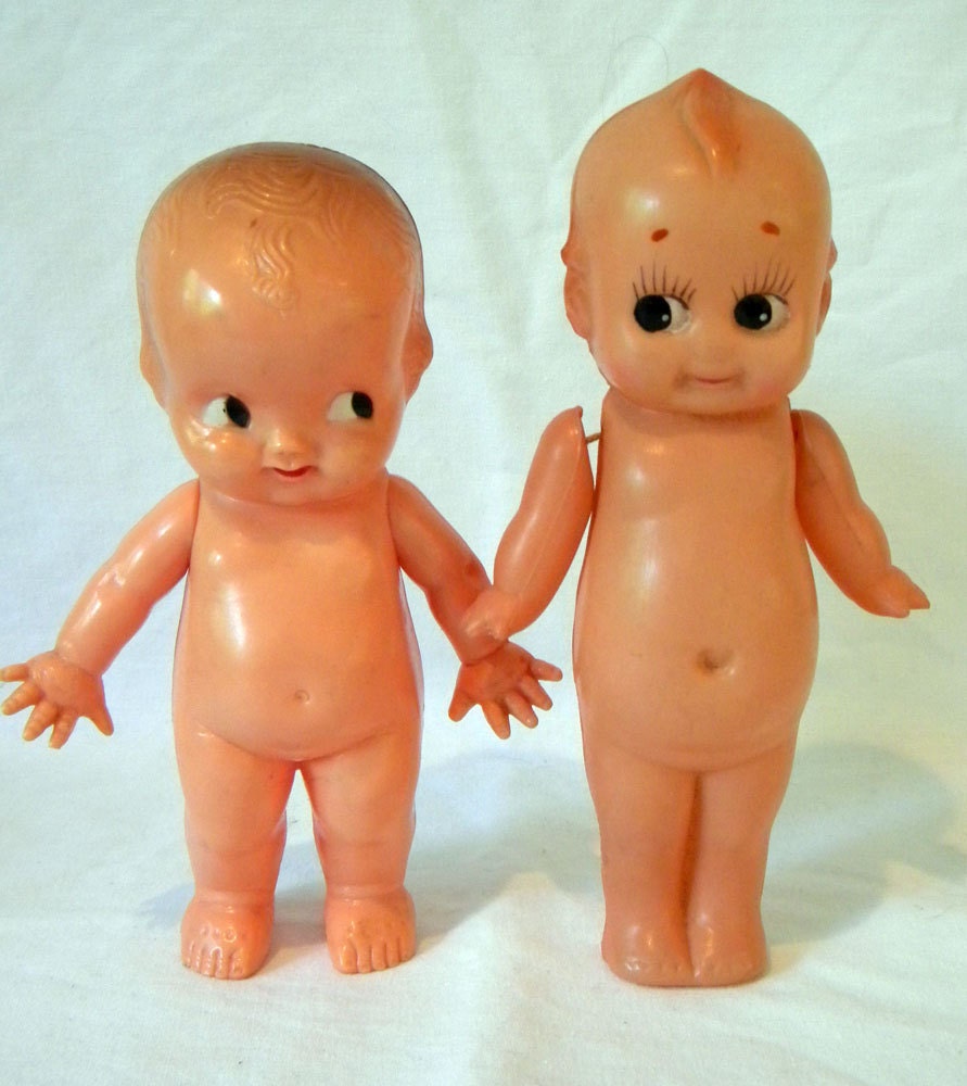 Vintage Irwin and Japan Plastic Kewpie Dolls