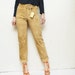 o n h o l d SALE...90s deadstock sand beige SUEDE pants. skinny leather trousers - xs, small