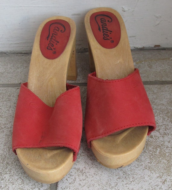 red candies shoes