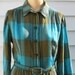 Vintage 1950s Cotton Secretary Day Dress XS 0 2 Office Madmen