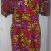 Vintage Papell Structured SILK Dress M 8
