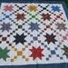 Quilt Top -Colorful Stars Blocks