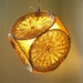 UpCycled ReCycled Repurposed Handmade Harvest Yellow Fall Wicker Picnic Plate Holder Diamond Shaped Any Room or Living Space Hanging Pendant Lighting Fixture