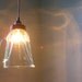 UpCycled ReCycled Repurposed Clear Glassware Blender Pitcher Hanging Pendant Lighting Fixture
