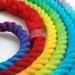 Single Playground Length Jump Rope, Multi-Colored Skipping Rope,