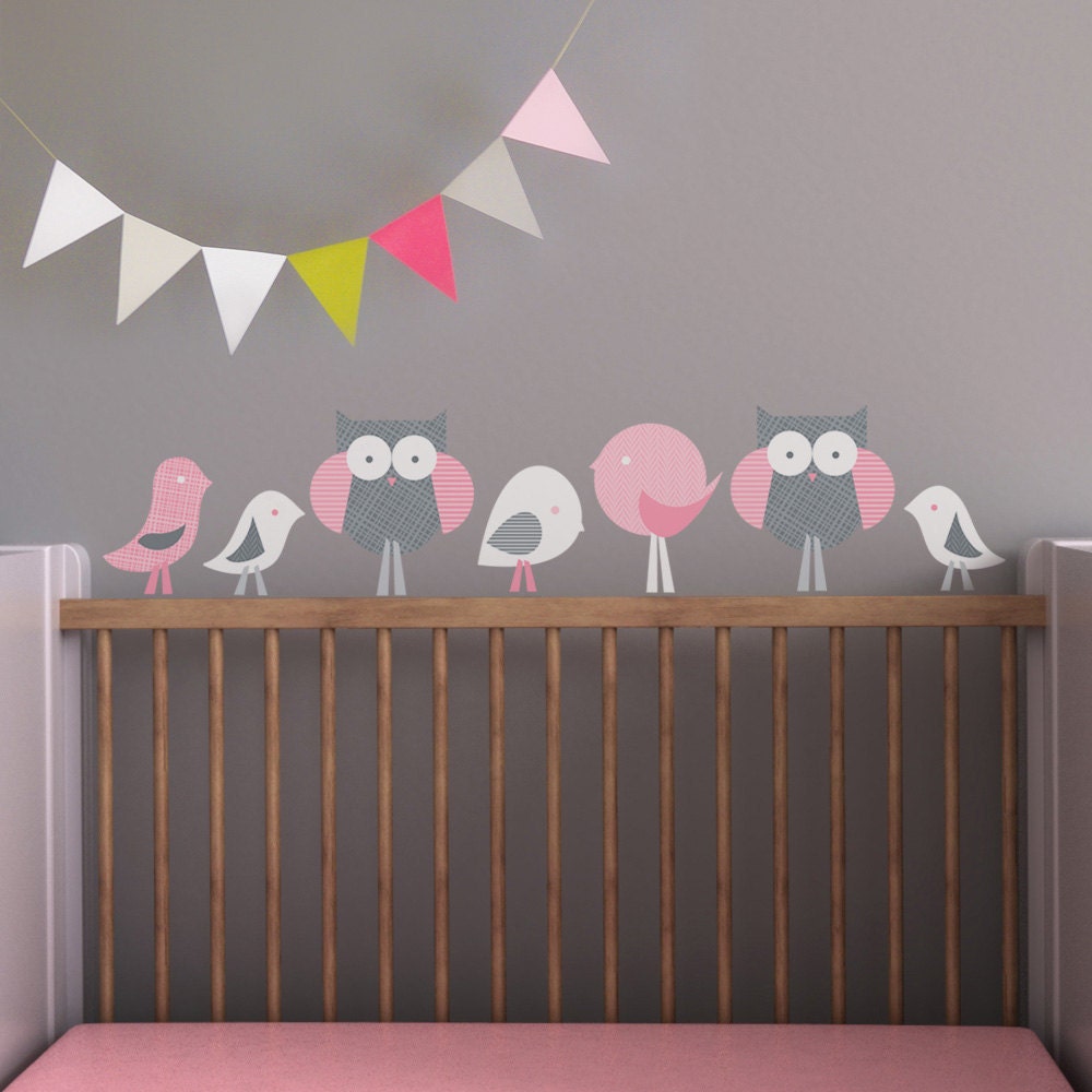 Kids Wall Decal Baby Room Wall Decal Decal for Babies Owl