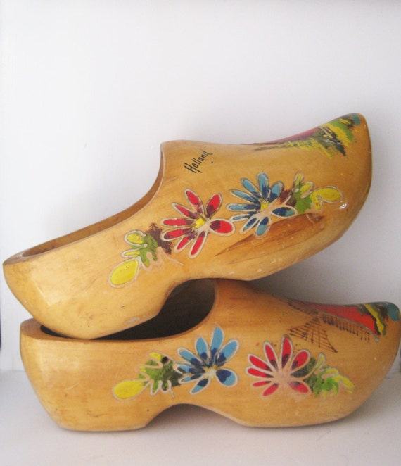 Antique Wooden Clogs from Holland