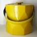 Mod Ice Bucket Yellow Vinyl