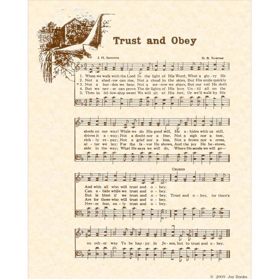 trust-and-obey-8-x-10-antique-hymn-art-print-by-vintageverses