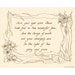 One 8x10 Heritage Hymn or Hand Written Calligraphy Instant Art