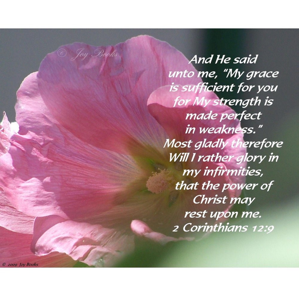 My GRACE Is SUFFICIENT For THEE 2 Corinthians 129 8 X
