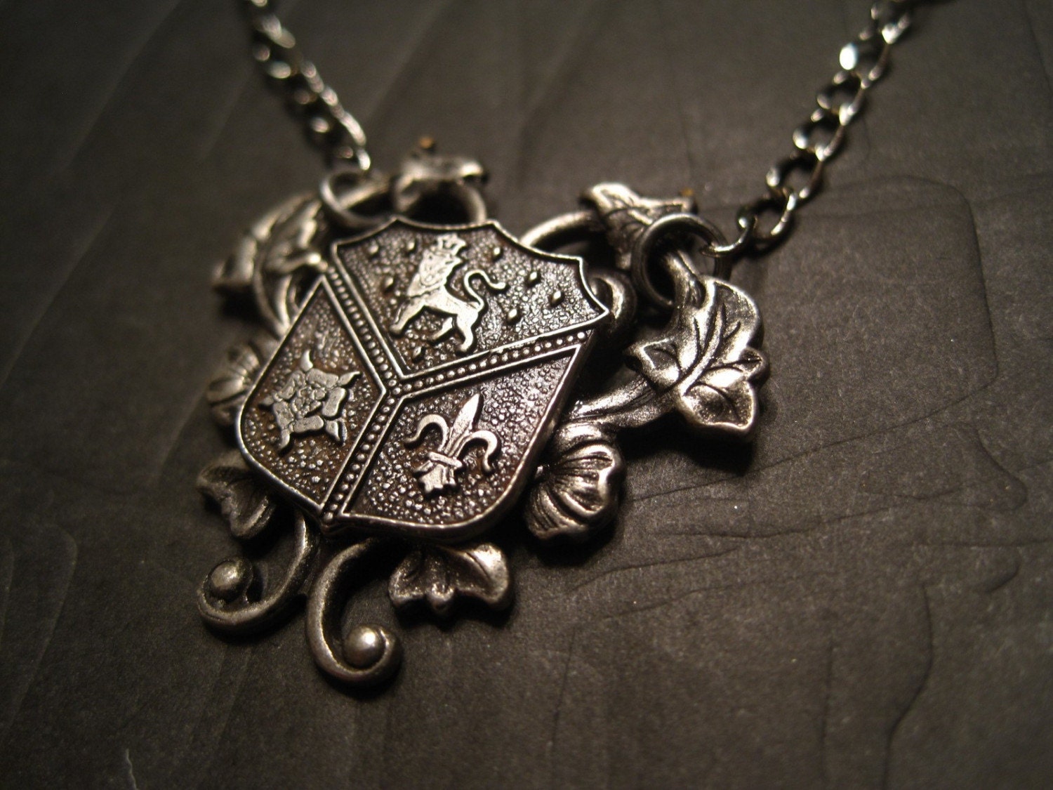 COAT OF ARMS Necklace FREE SHIPPING by Etherealcreation on Etsy