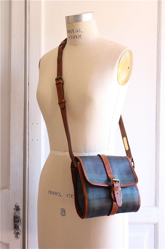 ralph lauren plaid bag