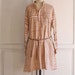 vintage caftan dress . woven linen Sienna tunic