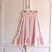 s a l e . ditsy floral pastel prairie lace skirt lavender & pink