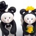 Personalized Figurines, Custom Wedding Cake Topper, Skunks Couple, Ready To Ship