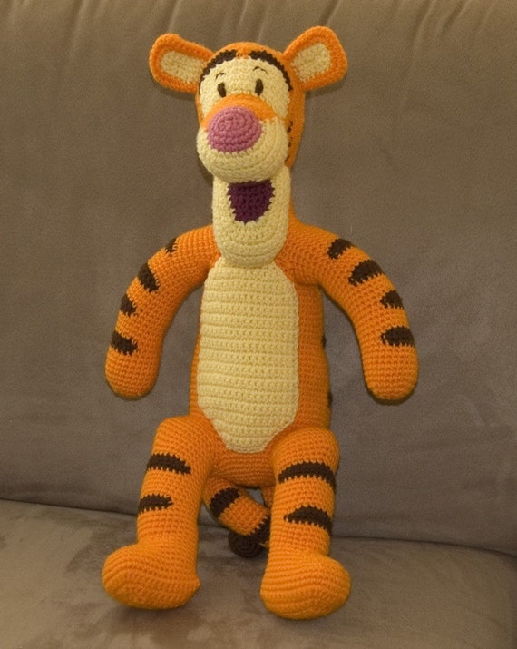 Crochet Tigger Stuffed Toy by ArtofCrochet on Etsy