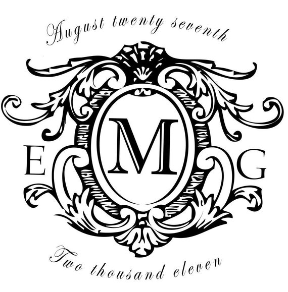 Personalized Monogram Family Crest Monogram by WeddingMonograms