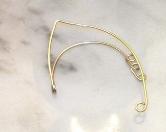 Elf Ear Cuff, ear wrap, Elf, Ear jacket, ear climber, Beading Wrap Blank, non pierced