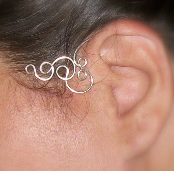 Temple Gems Ear Cuff ear jackets ear climber by WickedlyWired