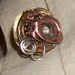 Mixed Metal floral twisted ring