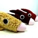 Sale no. 5 Plush Curly Hare Handmade with Upcycled, Recycled, and Eco Friendly Materials