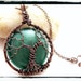 074 Designer Green Resin Tree of Life Pendant With Chain