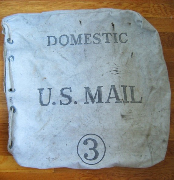 Vintage Mail Carrier BagU.S. Domestic Mail