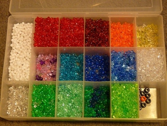 Huge Lot of DIY Tri Beads 1 lb 11 oz 765 g Great by lori082259