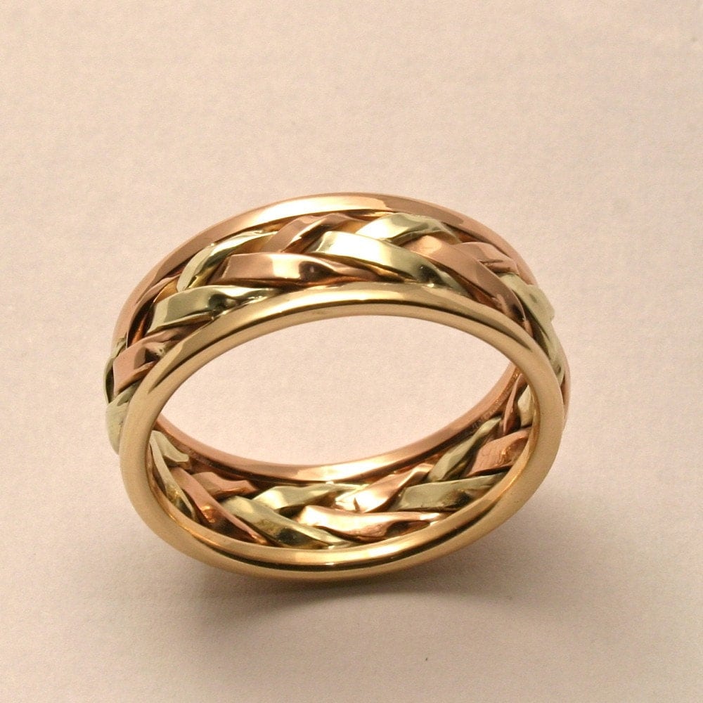 Braided In Gold Men S Large Wedding Band Handmade In   Il Fullxfull.166314142 