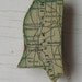 Mississippi Vintage Wooden Puzzle Magnet