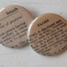 Brush and Floss Vintage Dictionary Pin Set of 2