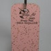 Wilson Art Formica Sample Key Ring Frosty Pink Gold Satelite