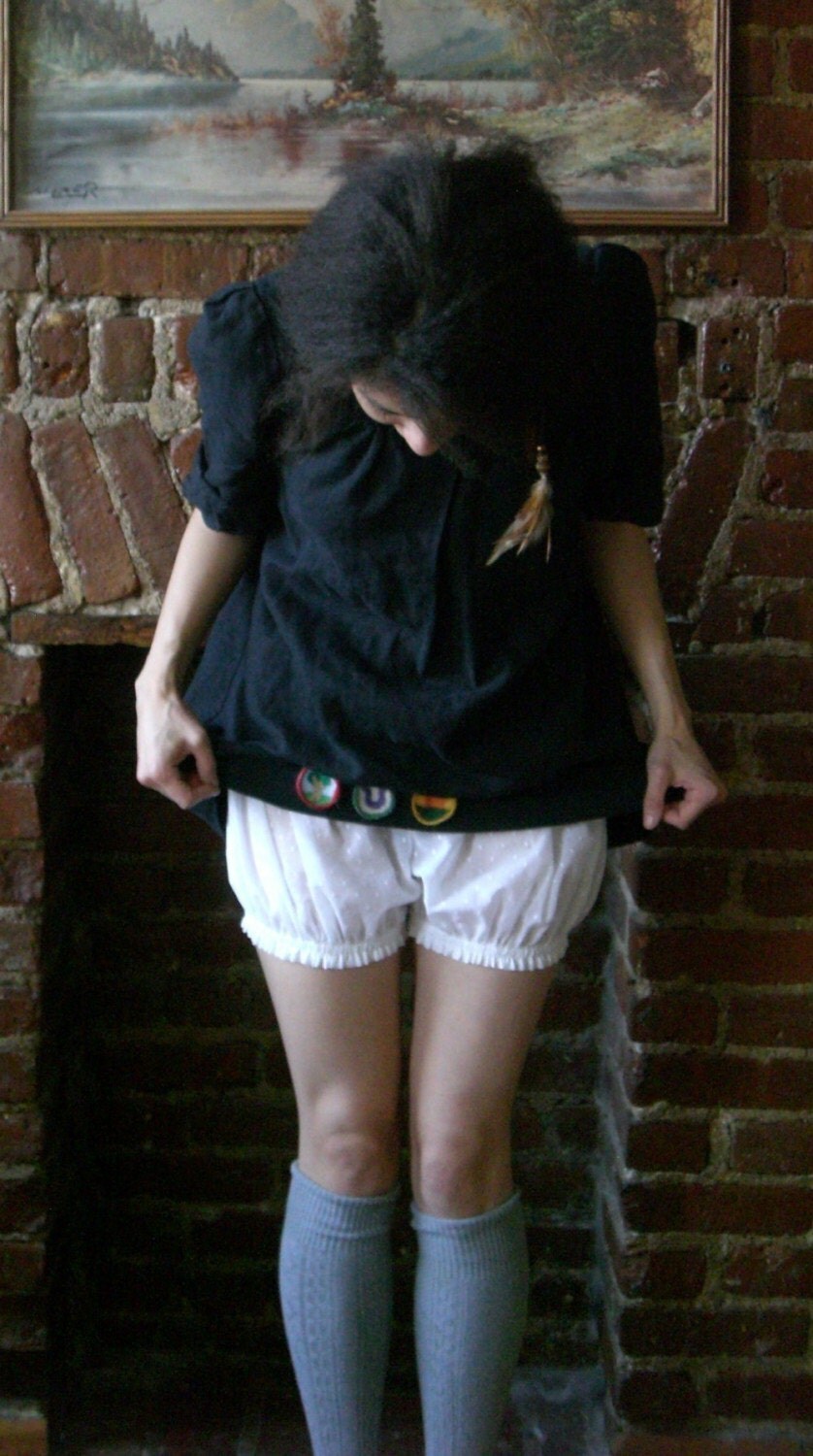 Ethereal Sheer Peach Silk Bloomers custom size