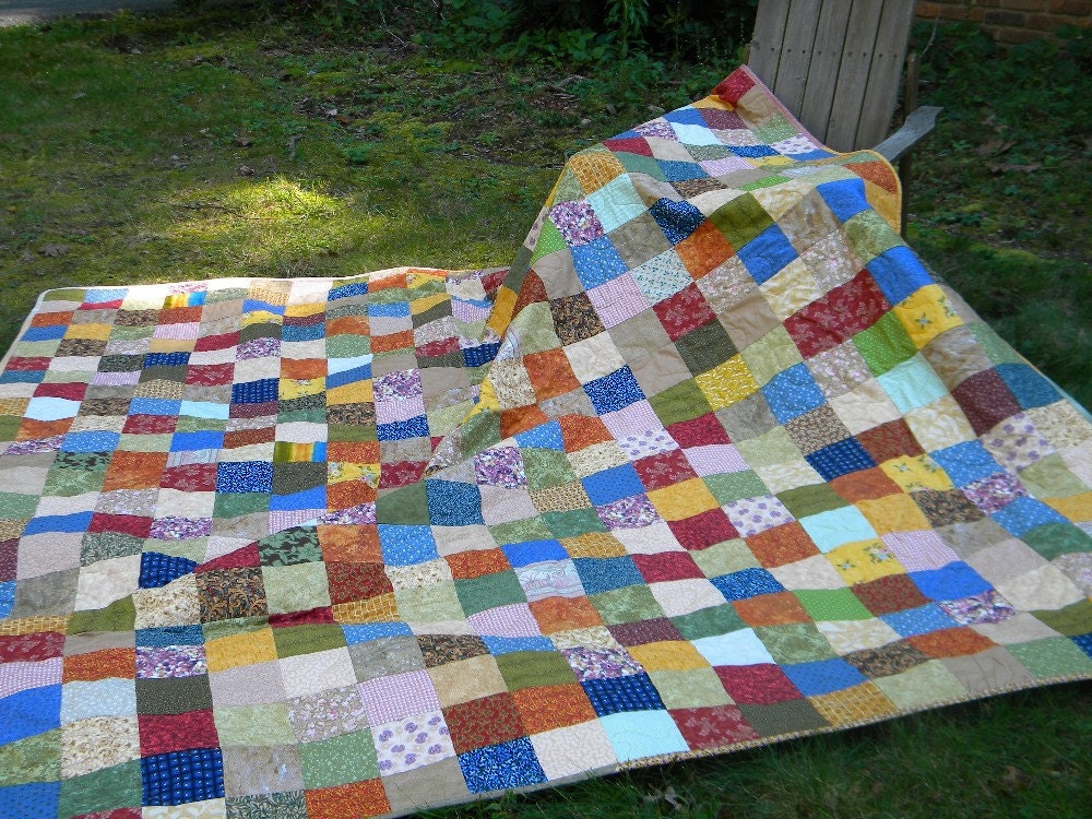QuiltPatchwork Quilt California King Size by secondsanctuary